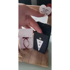 Online Geldgeschenk zur Hochzeit, Brautpaar-Taschen befüllbar, Stampin up Hochzeitsgeschenke
