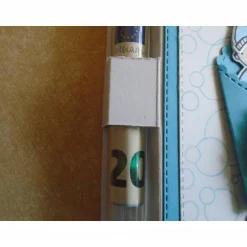 Best Geldgeschenk zur Taufe Geburt  Junge Reagenzglas Geldkarte Verpackung  Geldverpackung Reagenzglaskarte Hellblau Geldgeschenke