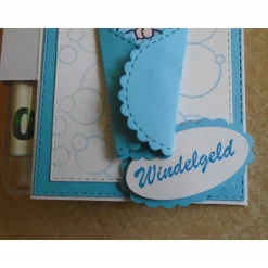 Best Geldgeschenk zur Taufe Geburt  Junge Reagenzglas Geldkarte Verpackung  Geldverpackung Reagenzglaskarte Hellblau Geldgeschenke