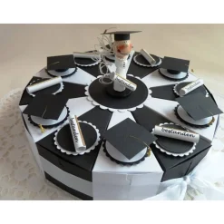 Best Geldgeschenk/Geldgeschenktorte/Schachteltorte zur Promotion/für eine Abiturientin, 23 cm Ø Geschenke