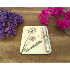 Sale Geldgeschenkkarten aus Holz / Hochzeit / Glückwünsche / Wunscherfüller / Gutschein Geldgeschenke