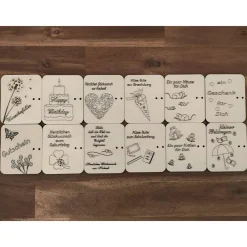 Sale Geldgeschenkkarten aus Holz / Hochzeit / Glückwünsche / Wunscherfüller / Gutschein Geldgeschenke