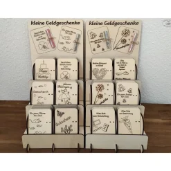 Sale Geldgeschenkkarten aus Holz / Hochzeit / Glückwünsche / Wunscherfüller / Gutschein Geldgeschenke