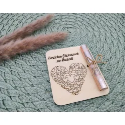 Sale Geldgeschenkkarten aus Holz / Hochzeit / Glückwünsche / Wunscherfüller / Gutschein Geldgeschenke