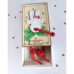 Geldgeschenke|IdeenOase Geldgeschenkschachtel Elch – Originelle Streichholzschachtel für Geldgeschenke zu Weihnachten
