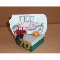 Best Geldgeschenkverpackung 70. Geburtstag mit Oldtimer Geschenkverpackungen