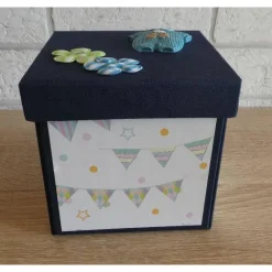 Geldgeschenke|CreativBaer Geldgeschenkverpackung - Kinderzimmer (blau)