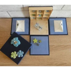 Geldgeschenke|CreativBaer Geldgeschenkverpackung - Kinderzimmer (blau)