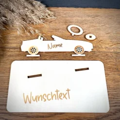 New Geldscheinhalter Cabrio, Auto, Geburtstag, Führerschein, Geschenk, Wunschtext, Personalisierbar Geschenke