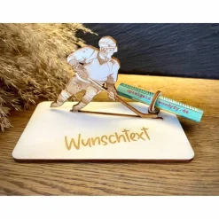 Best Geldscheinhalter Eishockey, Eishockeyspieler, Geldgeschenk, Geburtstag, Geschenk, Wunschtext, Personalisiert Geschenke