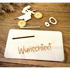 Online Geldscheinhalter Enduro, Motorrad, Geburtstag, Führerschein, Geschenk, Wunschtext, Personalisierbar Geschenke