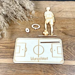 New Geldscheinhalter Fußballspieler, Geldgeschenk, Geburtstag, Wunschtext, Personalisierbar Geschenke