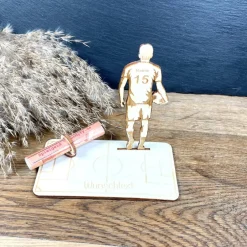 Sale Geldscheinhalter Fußballspieler, Geldgeschenk, Geburtstag, Wunschtext, Personalisierbar Geschenke