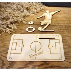 Geschenke|WoodyfyKreativ Geldscheinhalter Fußballspieler, Geldgeschenk, Geburtstag, Wunschtext, Personalisierbar