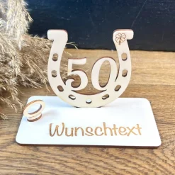 Geschenke|WoodyfyKreativ Geldscheinhalter Glück, Kleeblatt, Geldgeschenk, Geburtstag, Geschenk, Wunschtext, Personalisierbar