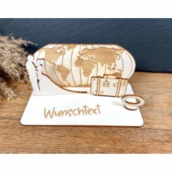 Online Geldscheinhalter Hochzeit, Hochzeitspaar, Reise, Weltreise, Geldgeschenk, Geschenk, Wunschtext, Personalisierbar Geschenke