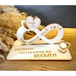 Best Geldscheinhalter Hochzeit, Hochzeitspaar, Herz, Unendlich, Infinity, Geldgeschenk, Geschenk, Wunschtext, Personalisierba Geschenke