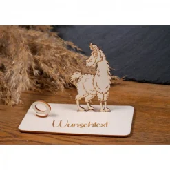 Geschenke|WoodyfyKreativ Geldscheinhalter Lama, Geldgeschenk, Geburtstag, Reiten, Geschenk, Wunschtext, Personalisierbar