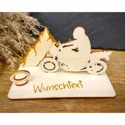 Geschenke|WoodyfyKreativ Geldscheinhalter Motorradtour, Urlaub, Bergtour, Pyrenäen, Geldgeschenk, Geburtstag, Geschenk, Wunschtext, Personalisier