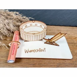 Sale Geldscheinhalter Pool, Whirlpool, Wellness, Erholung, Entspannung, Geldgeschenk, Geburtstag, Geschenk, Wunschtext, Perso Geschenke