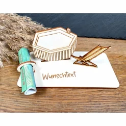 Best Geldscheinhalter Pool, Whirlpool, Wellness, Erholung, Entspannung, Geldgeschenk, Geburtstag, Geschenk, Wunschtext, Perso Geschenke