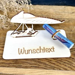 Clearance Geldscheinhalter Segelflieger, Flugzeug, Geldgeschenk, Geburtstag, Geschenk, Wunschtext, Personalisierbar Geschenke