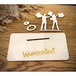 Geschenke|WoodyfyKreativ Geldscheinhalter Shopping, Einkaufen, Geldgeschenk, Geburtstag, Geschenk, Wunschtext, Personalisierbar