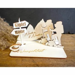 Online Geldscheinhalter Urlaub, Berge, Wandern, Geldgeschenk, Geburtstag, Geschenk, Wunschtext, Personalisierbar Geschenke
