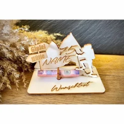 Geschenke|WoodyfyKreativ Geldscheinhalter Urlaub, Berge, Wandern, Geldgeschenk, Geburtstag, Geschenk, Wunschtext, Personalisierbar