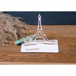 Geschenke|WoodyfyKreativ Geldscheinhalter Urlaub, Paris, Eiffelturm, Frankreich, Weltreise, Auto, Geldgeschenk, Geburtstag, Geschenk, Wunschtext,