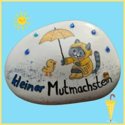 Clearance Gemeinsam durch den Regen - Ein Mutmachstein für kleine Helden! Dekoration