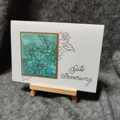 Glückwunschkarten|Peggys Kreativecke Genesungskarte - "Gute Besserung " - Aquarell