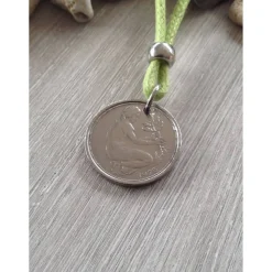 Clearance Geschenk / Kette mit einem  50-Pfennig-Stück von 1973  /  Geburtstag / Jubiläum Geschenke Für Frauen