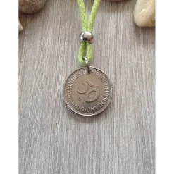 Clearance Geschenk / Kette mit einem  50-Pfennig-Stück von 1973  /  Geburtstag / Jubiläum Geschenke Für Frauen
