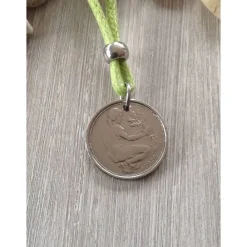Clearance Geschenk / Kette mit einem  50-Pfennig-Stück von 1973  /  Geburtstag / Jubiläum Geschenke Für Frauen