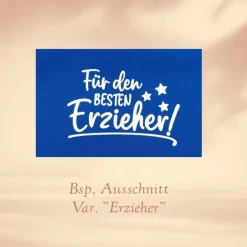 Outlet Geschenk für Erzieher / Erzieherinnen - Kleine Schultüte personalisierbar Lila Punkte Kinder Danksagungskarten
