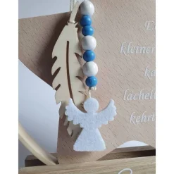 Best Geschenk für Sternenkind, Ring mit Stern mit Spruch und Namen, Erinnerung an Sternenkind, Geschenk für Sterneneltern Mutmacher