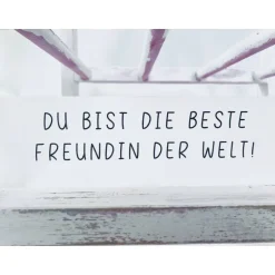 Glückwunschkarten|Blomidesign Geschenk Freundin / beste Freundin der Welt / Flaschenpost / Karte