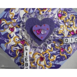 Clearance Geschenk ICH LIEBE DICH zu Ostern Valentinstag Muttertag kleine Collage mit Herz Valentinstagsgeschenke