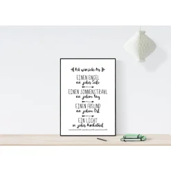 Online Geschenk Kommunion Konfirmation Firmung Mutmacher Wünsche - Sprücheposter Teeniezimmer Jugendzimmer Studentenbude- Träum Geschenke