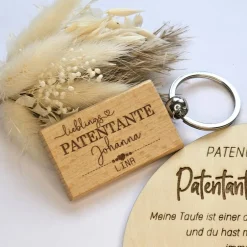 New Geschenk Patentante Taufe - personalisiertes Holzschild für die Patentante - Geschenk Patentante - Taufgeschenk Patin Geschenke
