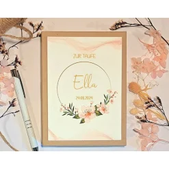 Geldgeschenke|Fancy CraftHacks Geschenk Taufe Mädchen – Personalisiertes Geldgeschenk & Geschenkbox zur Taufe mit Namen