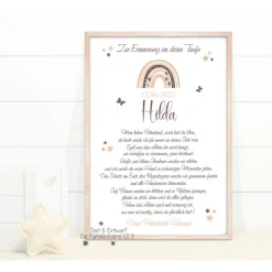 Sale Geschenk zur Taufe Patenkind, Taufbrief Mädchen, Patenbrief Patentante Patenonkel Geschenke