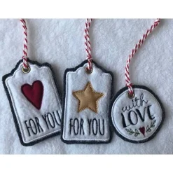 Discount Geschenkanhänger - Weihnachten - 3er Set Geschenkeanhänger