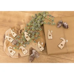 Sale Geschenkanhänger Wichtel / Weihnachtsanhänger aus Holz / Weihnachtsbaumschmuck Geschenkeanhänger