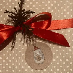 Best Geschenkanhänger Wintermotive – 10er Set, Natur, 4,5cm, Juteband, 3 Motive Geschenkeanhänger