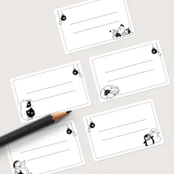 New Geschenkaufkleber Set *Süße Weihnachtstiere* / Etiketten für Adventskalender und Weihnachtsgeschenke Sticker & Aufkleber