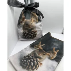 Hot Geschenkbeutel Maus – handgenähtes Unikat Säckchen & Beutel