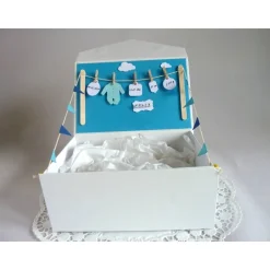 Geschenkbox, Erinnerungsbox zur Geburt/Taufe, personalisiert/individualisierbar mit den Geburtsdaten Geschenke