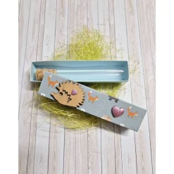 Outlet Geschenkbox für Geldgeschenk Reagenzglas - Igel – Handgemachte Geschenkidee Geschenkverpackungen
